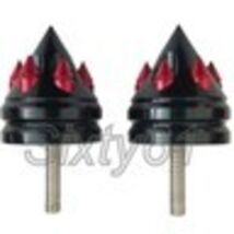 Black Red Suzuki GSXR 1000 600 750 Hayabusa Bar Ends Spike 1999-2019 202... - $40.17