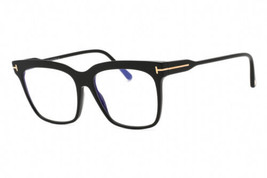 TOM FORD FT5768-B 001 Shiny Black/Clear/Blue-light Block Lens Eyeglasses New ... - £119.03 GBP