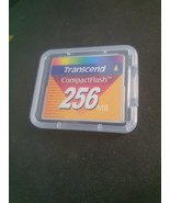 Transcend 256MB CompactFlash CF Memory Card Genuine w/case New Open Box - $20.00
