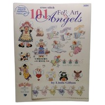 Vtg 1986 American School of Needlework Folk Art Angels Cross Stitch Pattern Book - £7.54 GBP