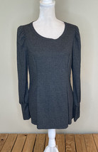 status by chenault NWOT women’s ruffle Hem sweatshirt size M Grey P4 - £7.49 GBP