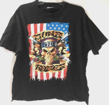 $150 Guns N&#39; Roses &#39;91-&#39;92 Tour Black 2-Sided Single Skull Vintage T-Shirt XL - £123.32 GBP