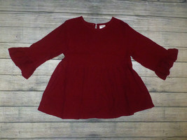 NEW Boutique Girls Red Bell Sleeve Shirt 7-8 - £7.18 GBP
