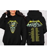 Metallica Rock Band Hoodie, Metallica Skull Music Double Side Shirt, Tou... - £29.46 GBP+