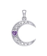 Jewelry Trends Crescent Moon Celtic Knot Amethyst Heart Sterling Silver ... - $130.05 CAD+
