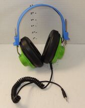 Vintage Leap Frog Schoolhouse Headphones Adjustable blue Green - $24.70