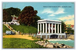 Lot of 7 Plymouth Massachusetts MA UNP Linen Postcards S10 - $10.84