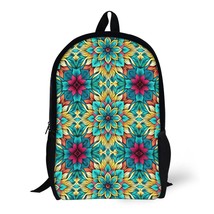 Mondxflaur Flowers Backpacks for School Kids Adults Lightweight Bag 16.9in - £19.17 GBP