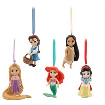 Disney Princess  Animators' Collection Sketchbook Ornament Set of 5 Ariel Belle - £58.60 GBP
