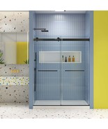 Bypass Shower Door: 6074 Matte Black, 5/16&quot; Glass - $10,981.35 MXN