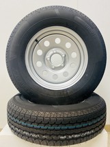 TWO New 15&quot;x5&quot; - 5x4.5 Trailer Wheel With 205/75R15 Load Range D, 8 PLY ... - £188.69 GBP