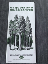 Sequoia and Kings Canyon California Fred Harvey brochure 1960s - £14.06 GBP