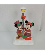 Vintage Disney Mickey &amp; Minnie Caroling Christmas Collection figurine Po... - $20.78