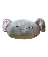 Squishmallow 12&quot; Stackable Ellie the Gray Elephant Valentine Plush Toy 2022 - £10.73 GBP