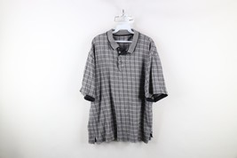 Vintage 90s Streetwear Mens XL Faded Knit Checkered Collared Golf Polo S... - $44.50