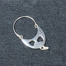 Monet Vintage Hearts Charm Holder Pendant Silver Tone - $18.00