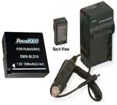 Battery + Charger For Panasonic DMW-BLD10 DMW-BLD10PP - £21.54 GBP