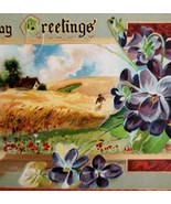 Raphael Tuck Birthday Greetings Postcard 201 c1910s Violet Pansies PCBG5E - $44.25 CAD