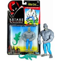 Year 1994 DC Batman The Animated 5 Inch Figure - KILLER CROC with Pet Crocodile - $39.99