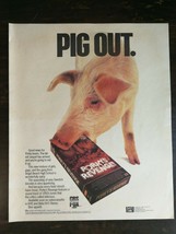 Vintage 1985 Porky&#39;s Revenge Movie VHS Video Full Page Original Color Ad... - £5.22 GBP