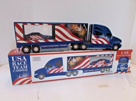 USA RACING TEAM TRACTOR TRAILER LTD ED WITH RACE CAR VG 2003  LotD - £6.31 GBP