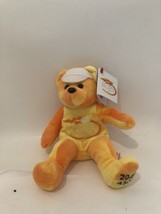 Vintage US Open Team Beans Bear Plush 2004 Slice with Visor Hat New - £11.16 GBP