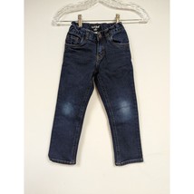 Boys Cat &amp; Jack Straight Adjustable Waist Blue Jeans size 5T - £7.78 GBP