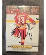Johnny Gaudreau Hand Signed Hockey Card Autograph Calgary Flames Decease... - $39.00