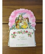 Vintage German To Greet My Valentine Pop Up Diecut Card - €21,21 EUR