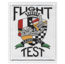 5&quot; Air Forces Flight Test Sabre Jet Embroidered Patch - £27.97 GBP