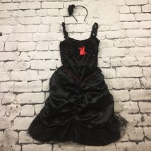 Flamenco Dancer Womens Sz S(4-6) Halloween Costume Dress Headband Cosplay Outfit - £12.69 GBP