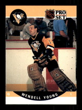 1990-91 Pro Set #512 Wendell Young Pittsburgh Penguins RC Rookie - £1.57 GBP