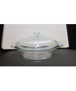 Anchor Hocking 8.25 in/ 1.5 qt Clear Casserole Dish 1037 with Lid - £22.42 GBP