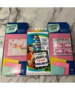 NEW 3 sets Poster Project String Light Sets Clear Pink Rainbow Home NIB - $17.74 CAD