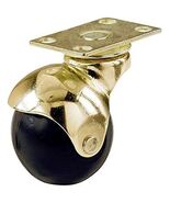 Wheel Caster, Black With Brass Hood Caster With Plate, 2-In., 2-Pk. - €20,97 EUR
