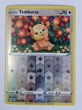 2021 Teddiursa Pokemon Trading Card 126/203 Foil Evolving Skies Reverse Holo - £3.12 GBP