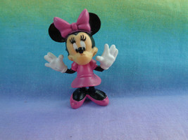 Disney Minnie Mouse Mini PVC Figure or Cake Topper Pink Outfit  - £2.03 GBP
