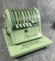 Vintage Paymaster Series X-2000 Check Writer Mint Green - $38.50