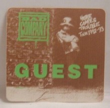 Bad Company - Vintage Original Concert Tour Cloth Backstage Pass - £7.83 GBP