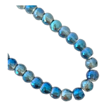 20 pcs Blue AB Genuine Faceted Crystal Beads Barrel Drum Jewelry Making 8x6mm - £3.94 GBP