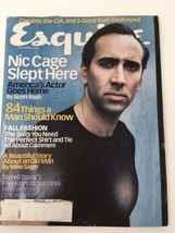 Esquire Magazine Nicholas Cage Nic Terrell Davis September 1998 - £11.87 GBP