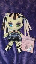 Mattel Monster High Doll 11&quot; Frankie Stein Stuffed Plush Rag Ribbon Hair - £11.84 GBP