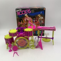 Barbie &amp; the Rockers Live Concert Instruments Playset 1986 COMPLETE - £33.57 GBP