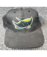 Vintage Tampa Bay Devil Rays MLB Snapback Cap New Era Adult USA Black w ... - $23.17