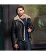 MENS Aviator RAF B2 Shearling Bomber COAT,B7 Aleutian WWII Sheepskin Parka - €136,75 EUR+