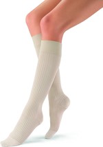 JOBST soSoft, Knee High Compression Socks, Brocade, 8-15 mmHg, Sand, LG - £31.96 GBP