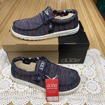 Hey Dude Wally Sox | Men&#39;s Shoes | Blue Orange Casual Shoes | Size 9 - £39.30 GBP