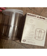 Insert-a-bowl Food Processor Liner Bowls set of two with lids - $16.24 CAD