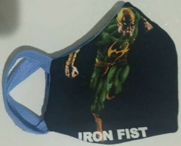 Marvel IRON FIST 2-in-1 Fabric Cotton Face Mask》REVERSIBLE, Washable, Re... - $11.87