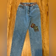 VTG 90s The Limited Jeans 10 Patchwork High Rise Straight Leg Medieval S... - $277.93 MXN